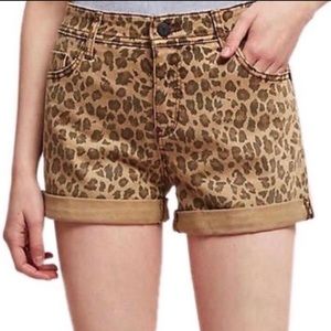 Pilcro Leopard Print Anthropologie Shorts Sz 25